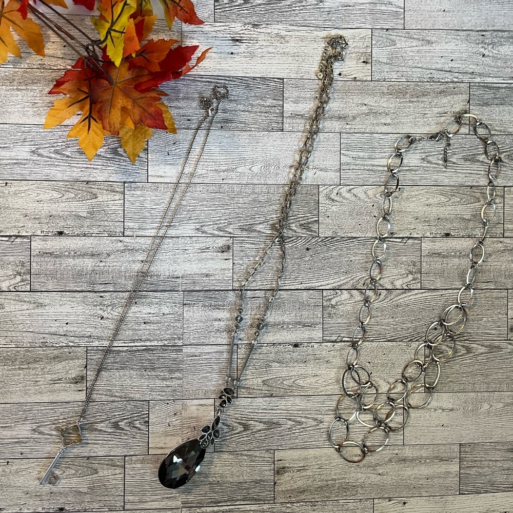 3 costume jewelry necklaces